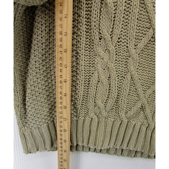 VINTAGE Princeton Club Sweater Medium Pullover 90s Preppy Cable Knit - Picture 4 of 9